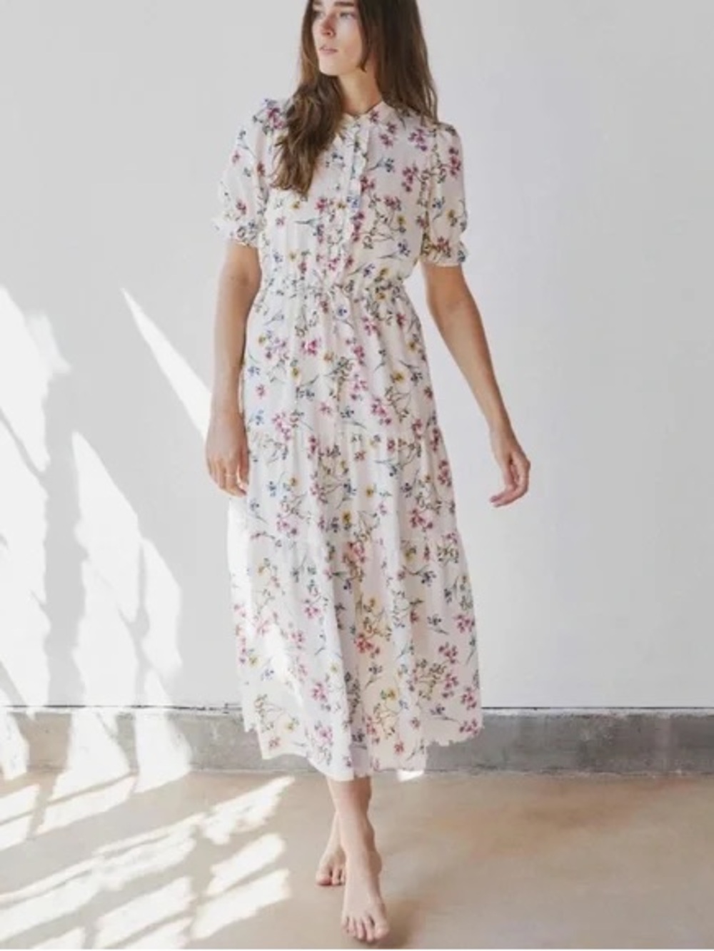 New Christy Dawn Elle Alabaster Garden Silk